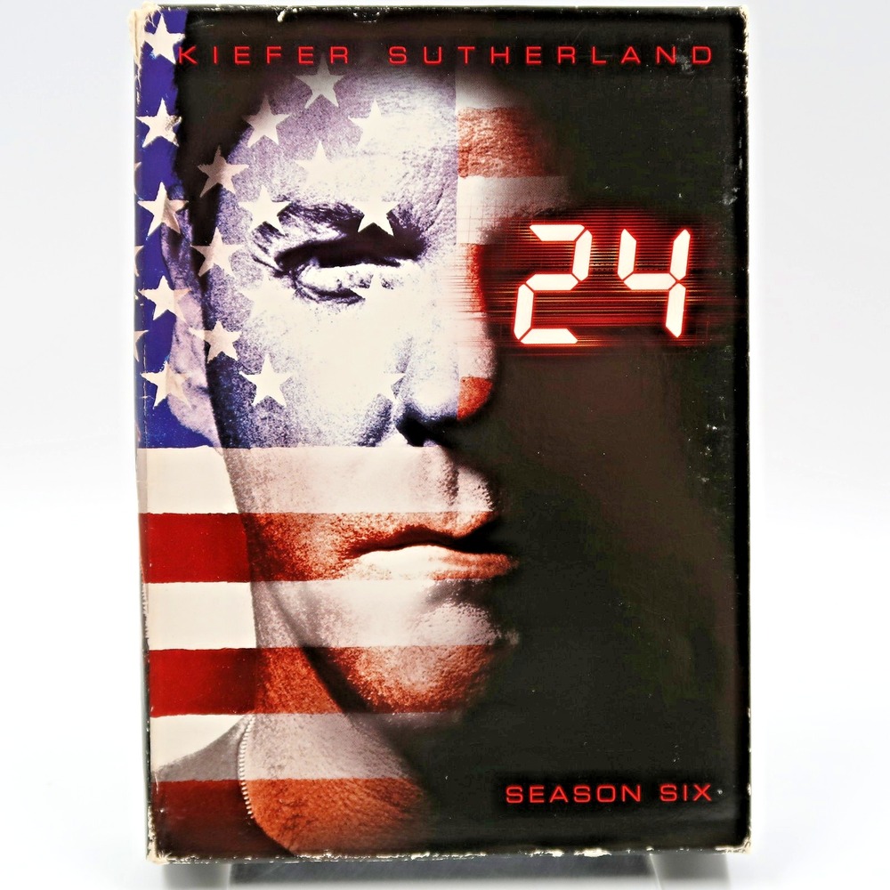 24 Season Six DVD 2007 TV Series Kiefer Sutherland Mary Lynn Rajskub 7-Disc Set